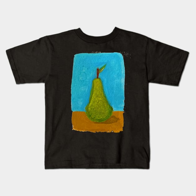 Pear Kids T-Shirt by ArtbyDJV